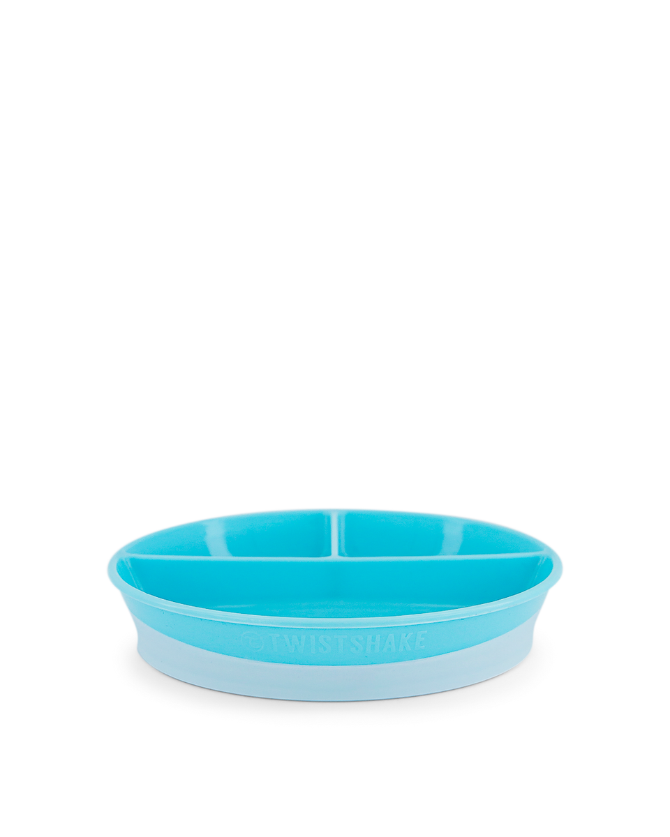 Twistshake Divided Plate 6+m Pastel Blue