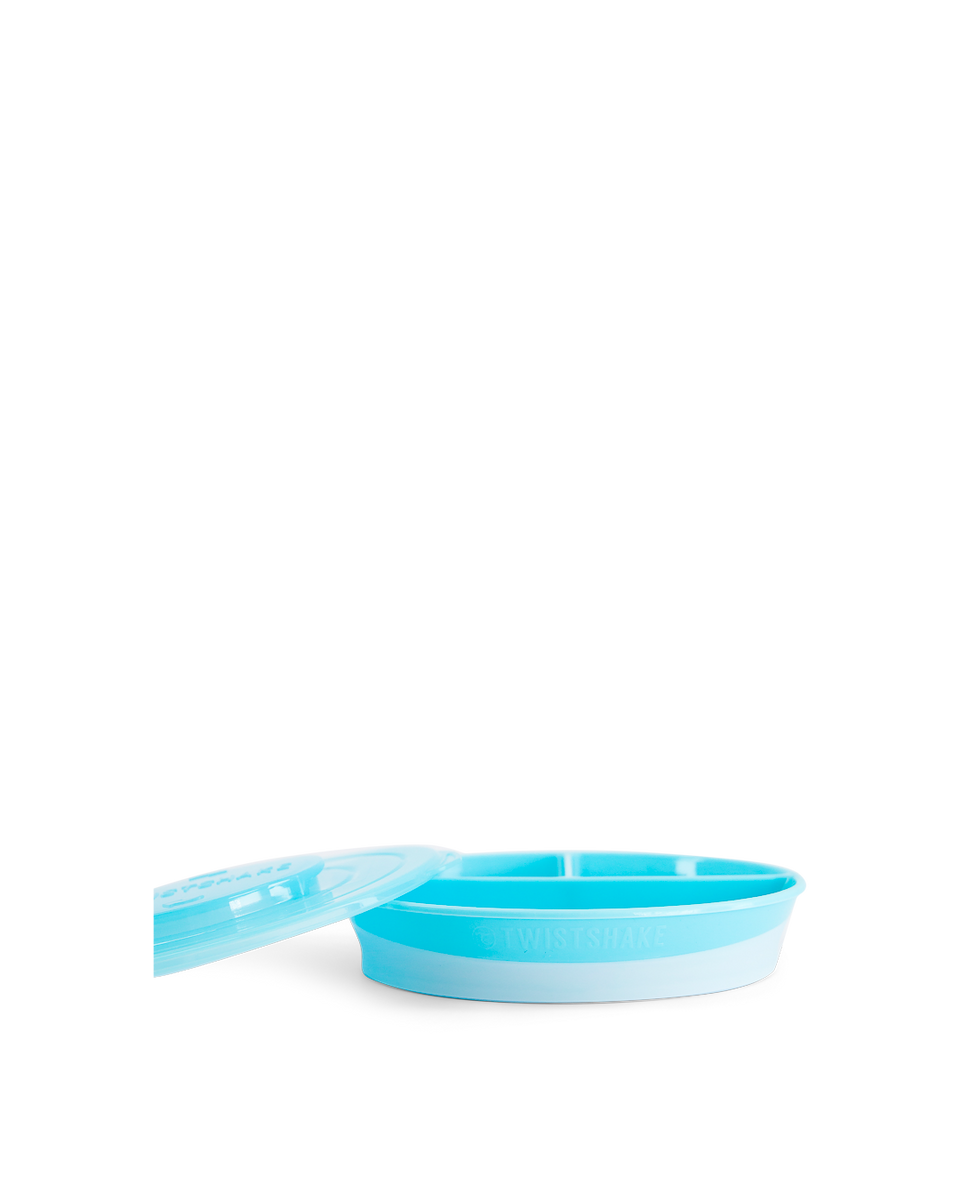 Twistshake Divided Plate 6+m Pastel Blue