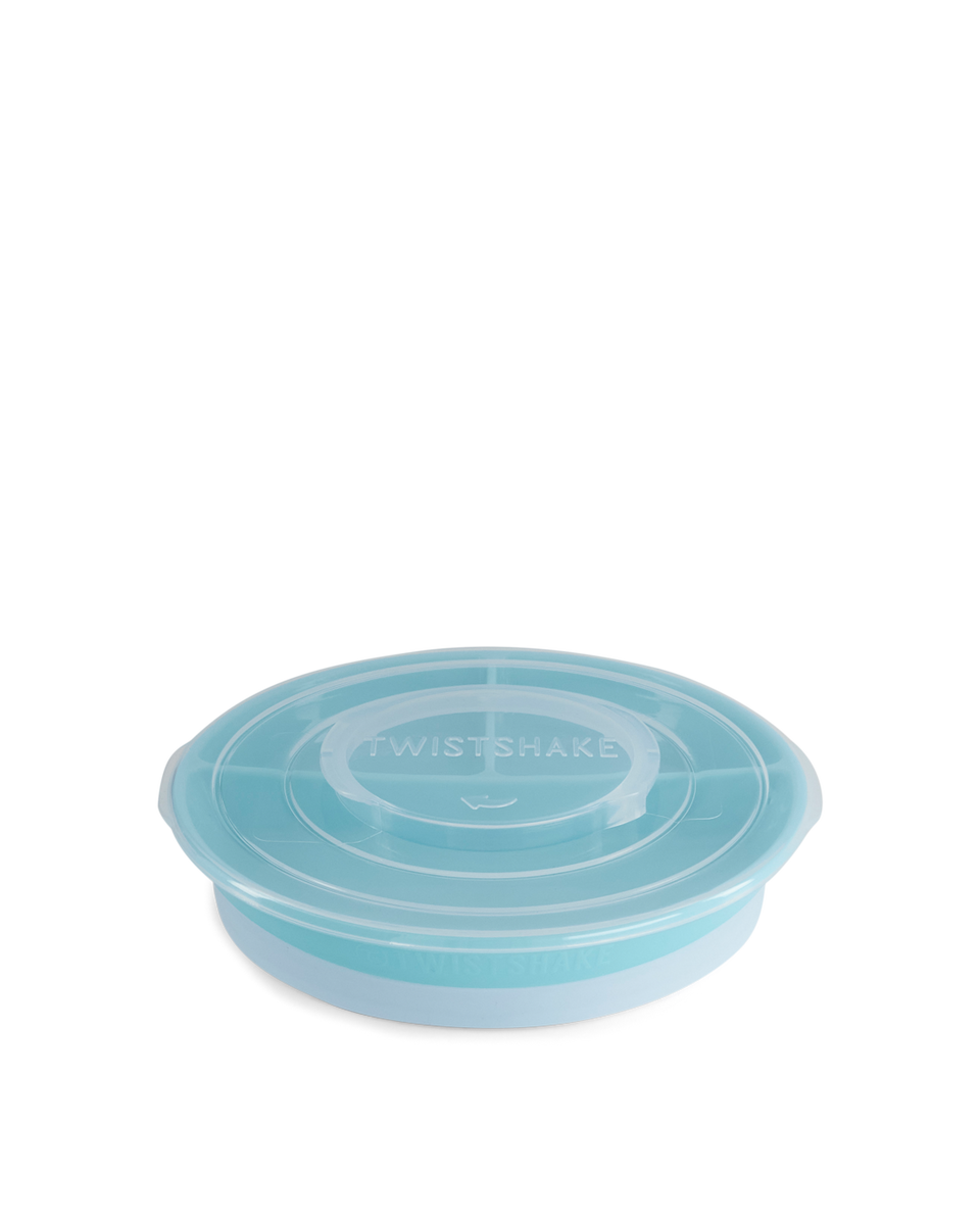 Twistshake Divided Plate 6+m Pastel Blue